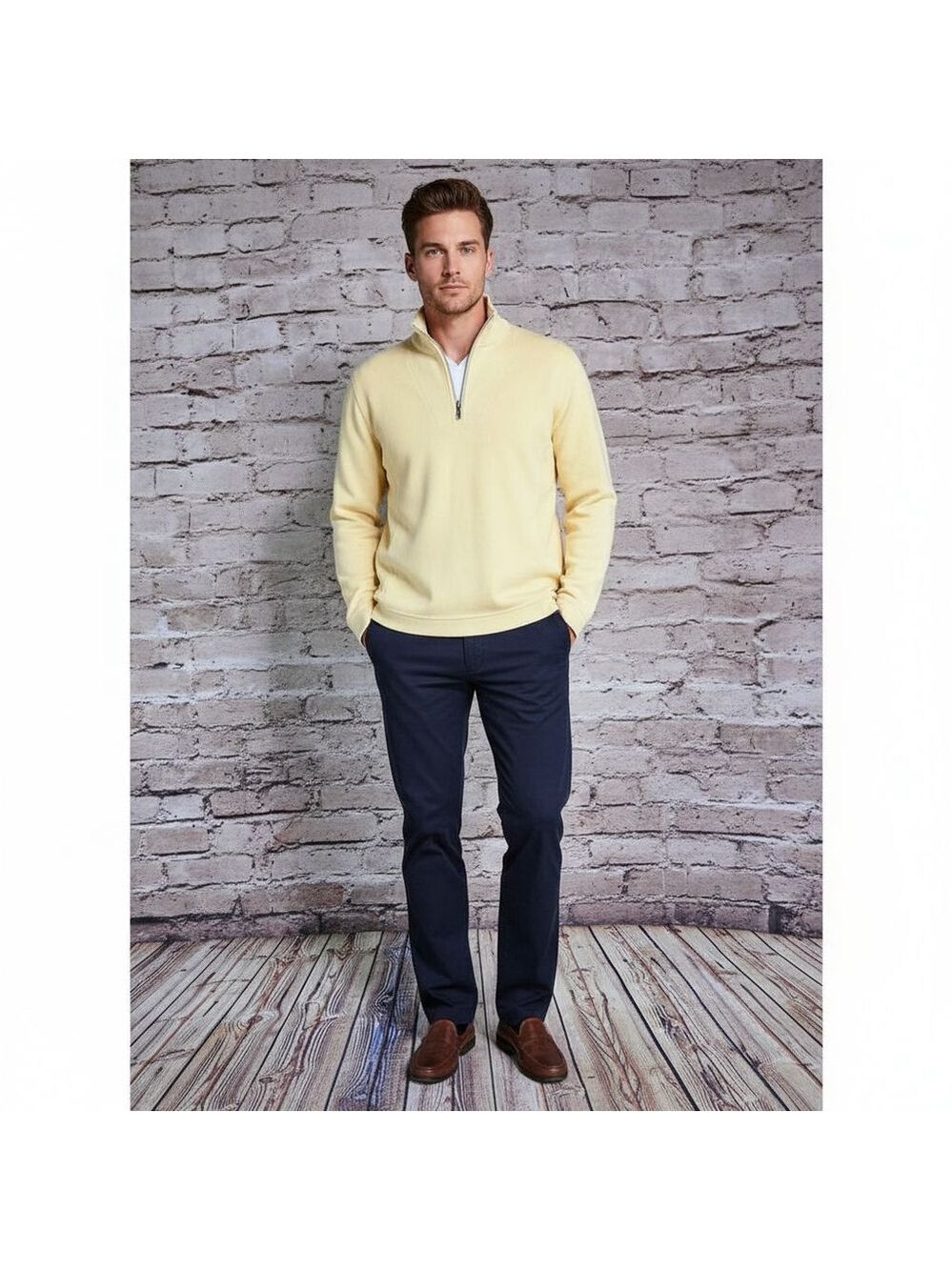 Tommy Bahama Men's Tabago Bay Pullover Sweater Small Yellow